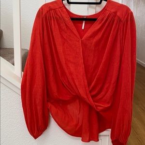 Free People Check On It Wrap Top